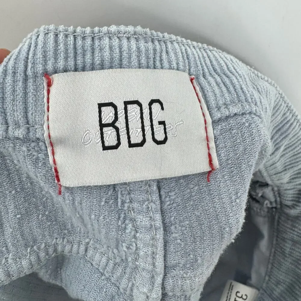 BDG Urban Outfitters Corduroy Cut Off Shorts 31 Gray High Rise Boho Festival - Picture 4 of 6